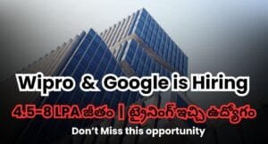 Wipro & Google is Hiring